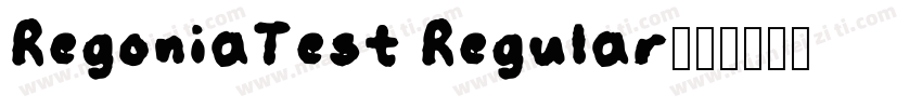 RegoniaTest Regular字体转换